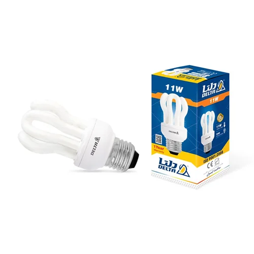 لامپ کم مصرف 11 وات دلتا مدل لوتوس پایه E27