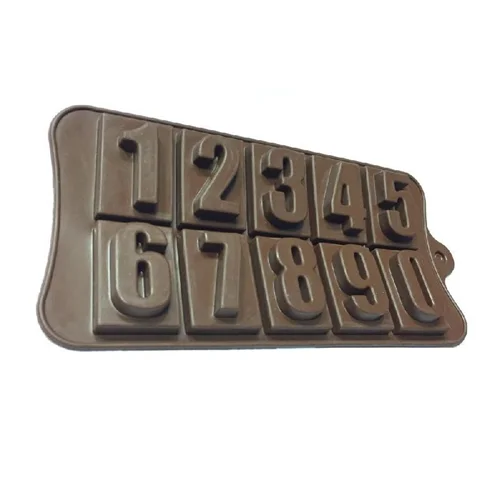 قالب سیلیکونی شکلاتی اعداد انگلیسی